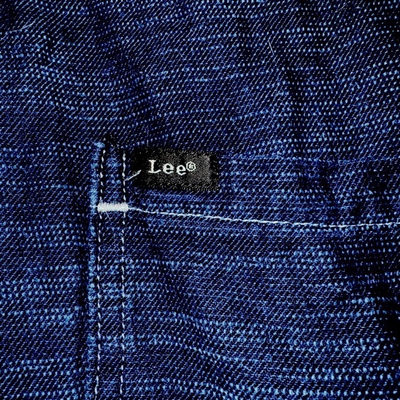 LEE Denim Romper Size M Blue Short Union Alls Vintage Modern - Picture 10 of 12